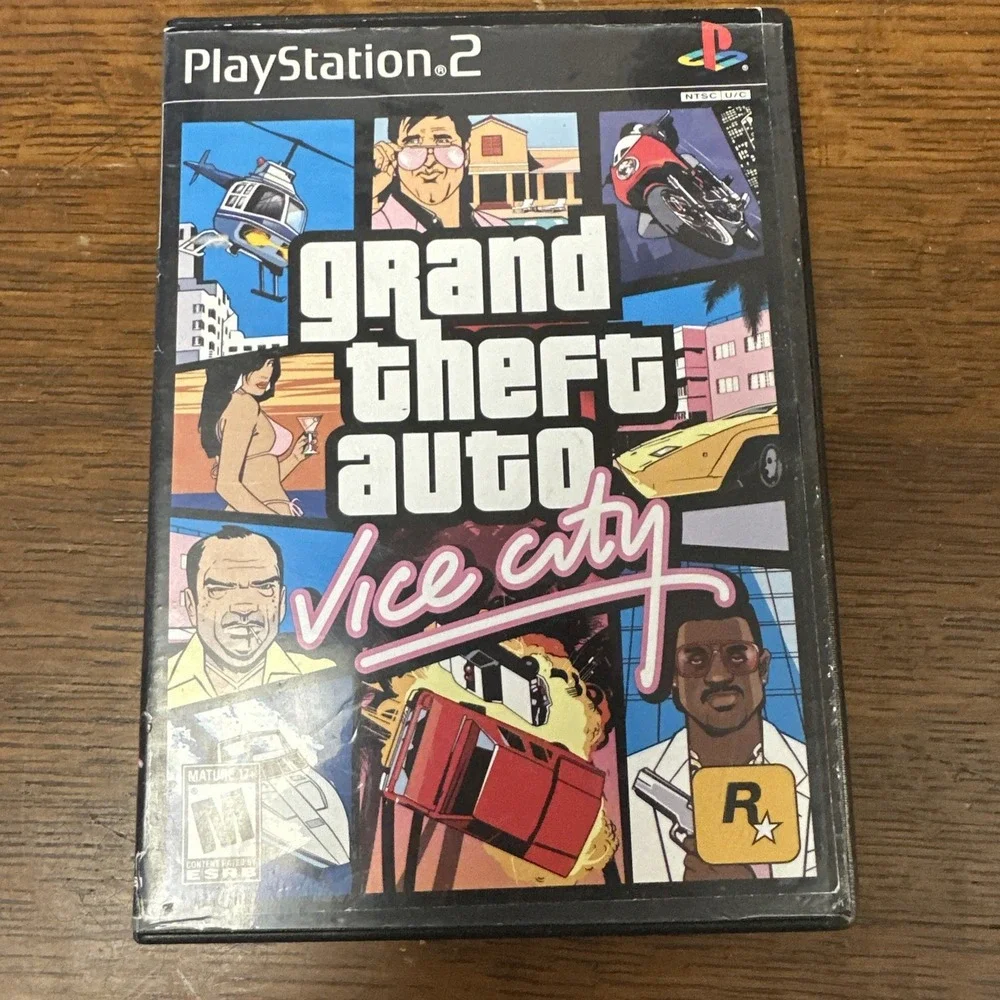 Grand Theft Auto: Vice City (Sony PlayStation 2, 2002) GTA PS2 Black Label CIB